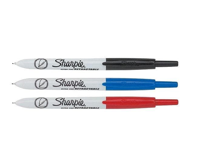 Sharpie Ultra Fine藍色按鍵式萬用筆/ 極細